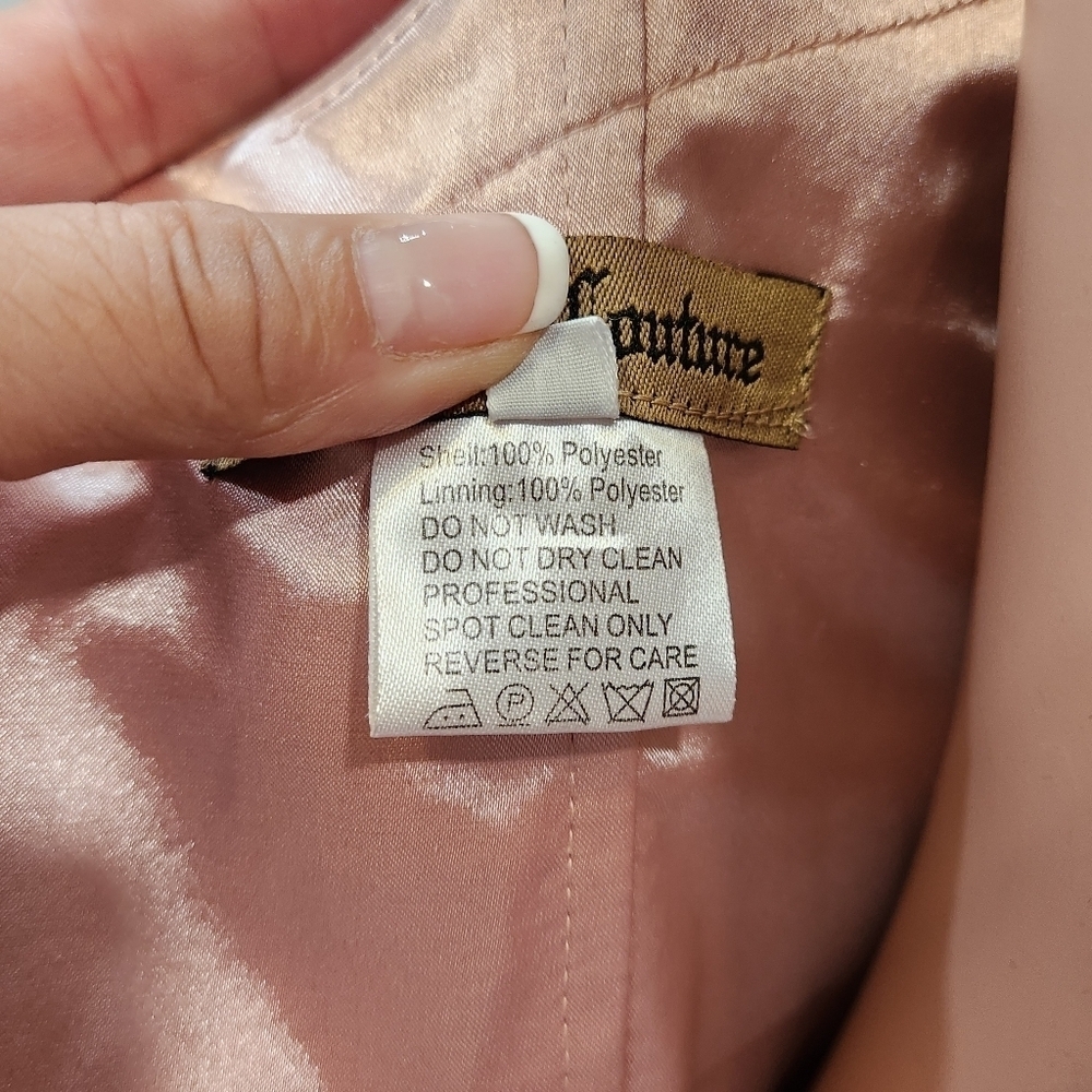 Amelia Couture 366 Beautiful Elegant Long Sleeveless Rose Gold dress Sz 6 - Picture 13 of 13